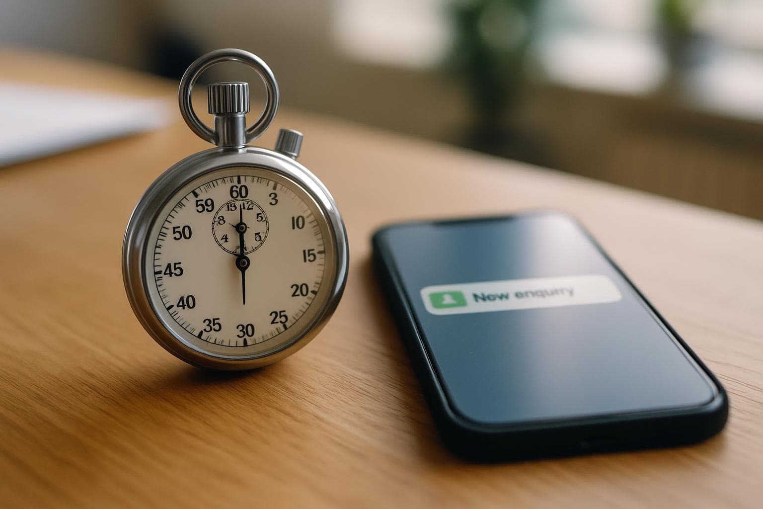 Sales team monitoring lead response time from enquiry to useful reply